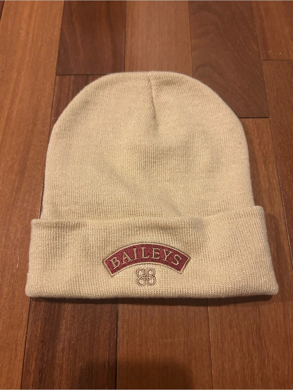 official Baileys Beanie cuffed knit winter hat in a tan/beige colorway